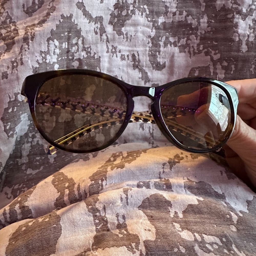 EUC Tory Burch Brown Cat-Eye Sunglasses